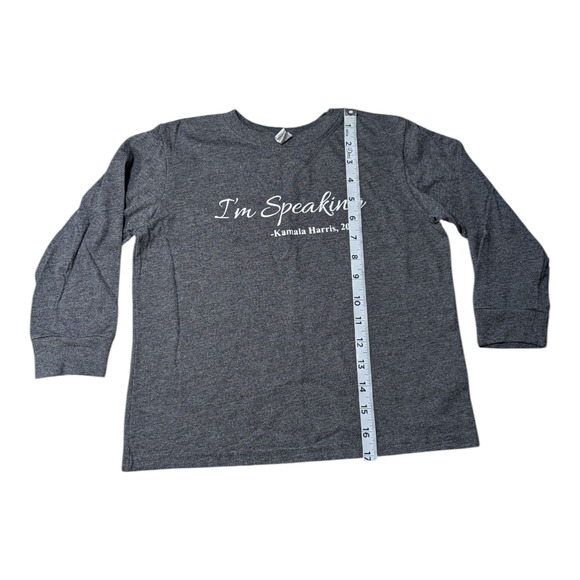 Rabbit Skins- Girls Long Sl Shirt "I'm Speaking" Kamala Harris, 2020 - Size 5-6 - Picture 2 of 7